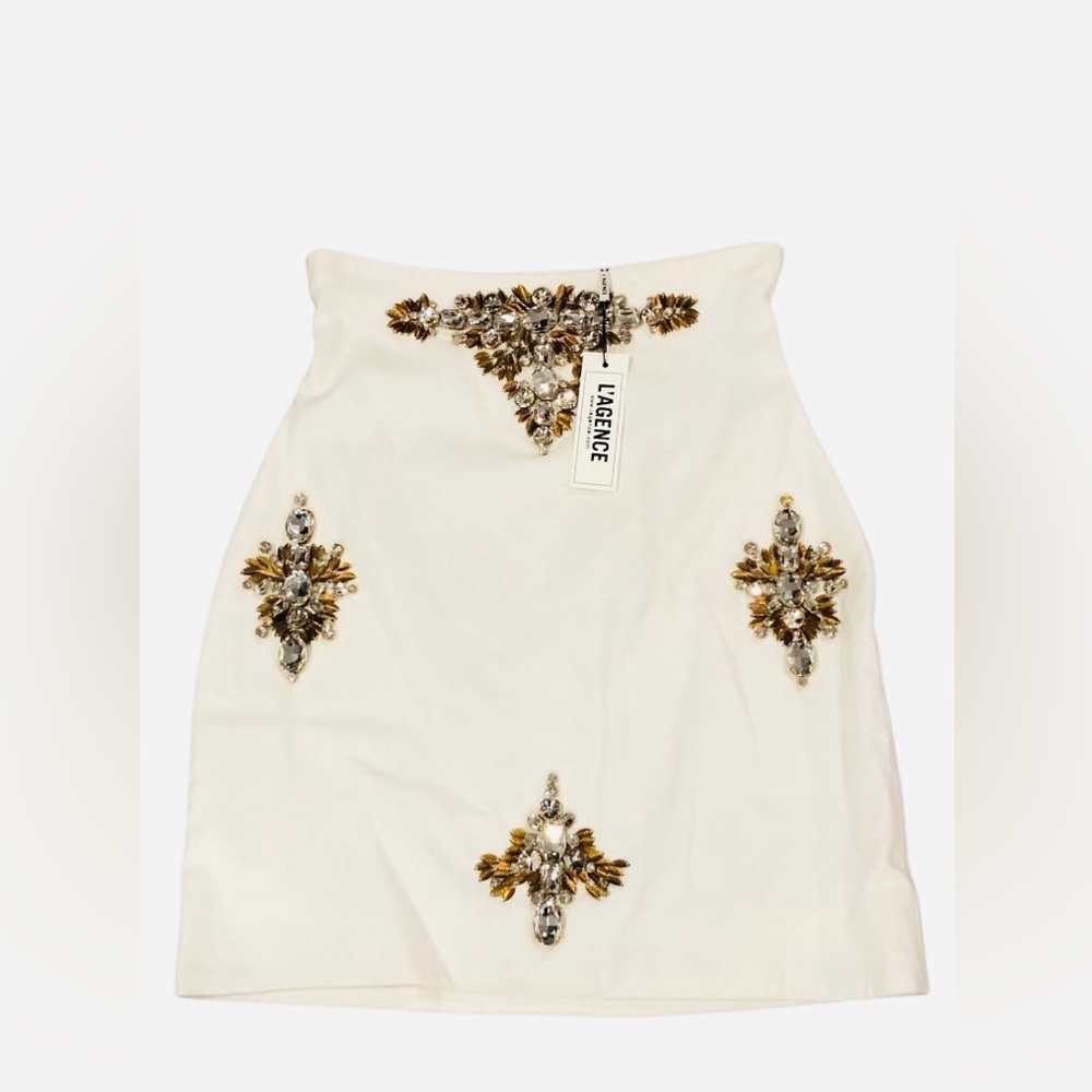 NWT L'AGENCE Geneve High Waisted Mini Skirt, Size 2